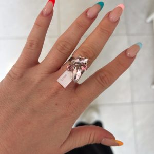 Mini pink blush ring