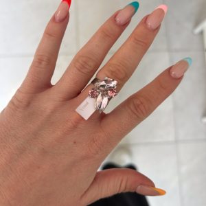 Mini pink blush ring