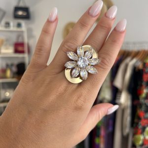 Prstan Elegant lady gold