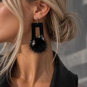 Uhani fur black