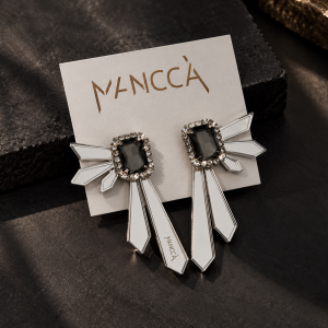 Silver black art deco