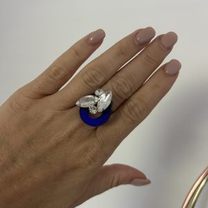 Mini blue prstan