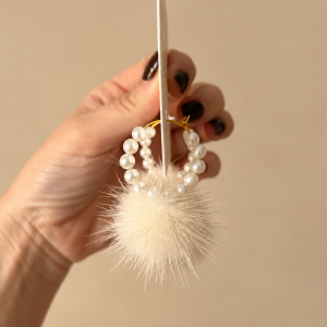 Uhani pearl fluffy