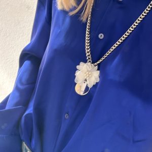 Ogrlica white flower