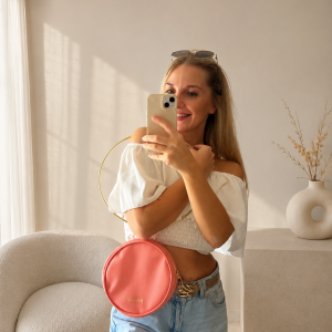 MANCCA HALO bag CORAL PINK