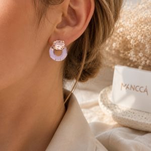 Crystal mini round PEACH
