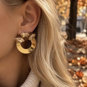 Uhani MIDI HALO GOLD